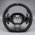 Volant BMW Sport M Alcantara – Méplat, repère M rouge, palettes carbone – Série G