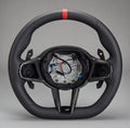 Volant BMW Sport M en cuir Nappa – Méplat, repère M, palettes carbone – Série G