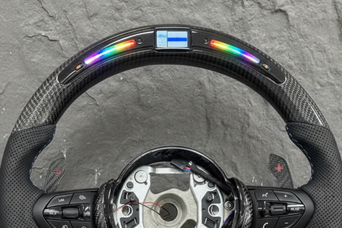Volant BMW M Performance LED Carbone & Alcantara – Plateforme M3 / M5 / M6